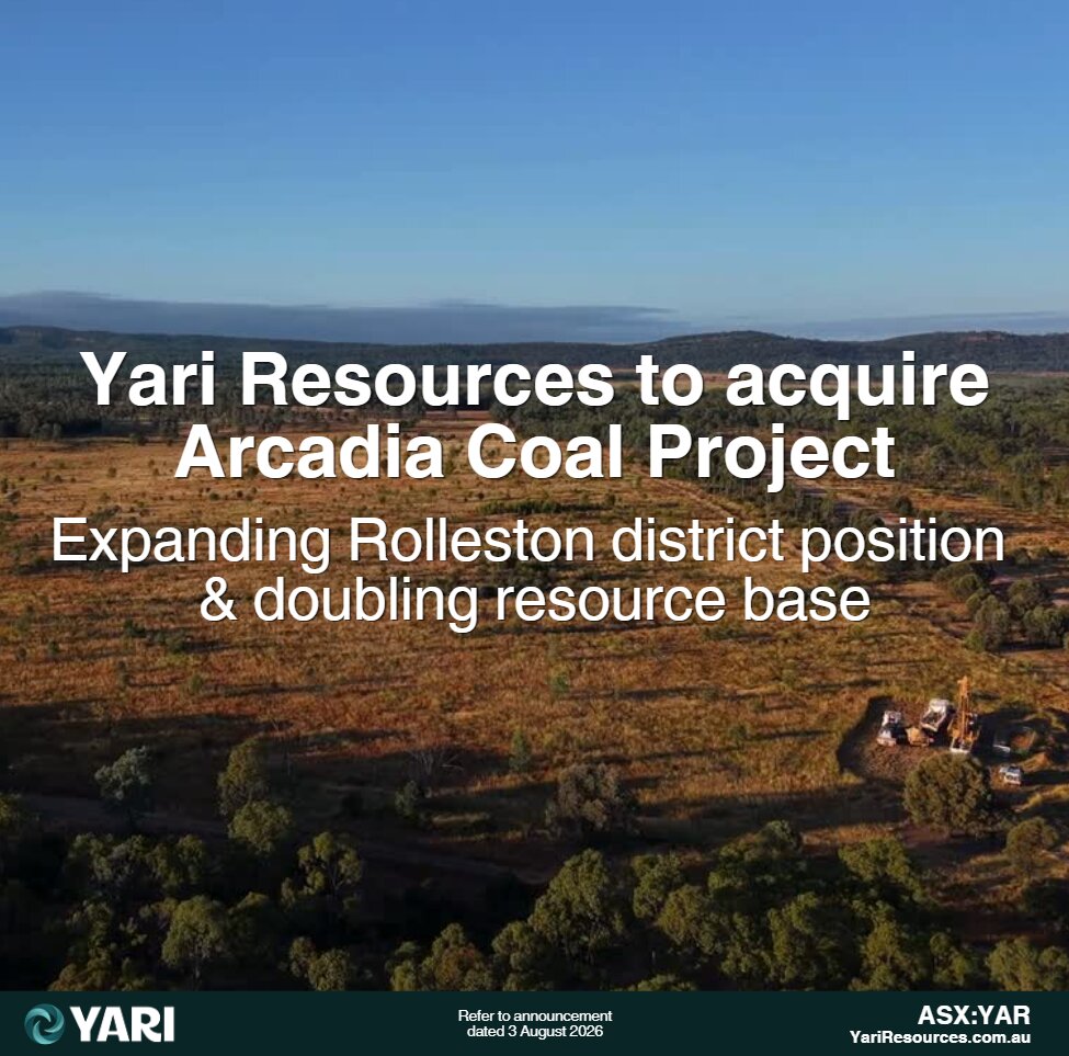 Yari Resources to acquire Arcadia Coal Project
